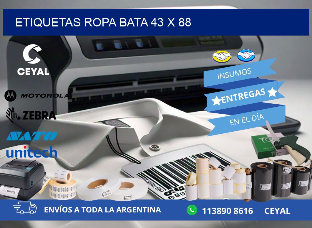 ETIQUETAS ROPA BATA 43 x 88