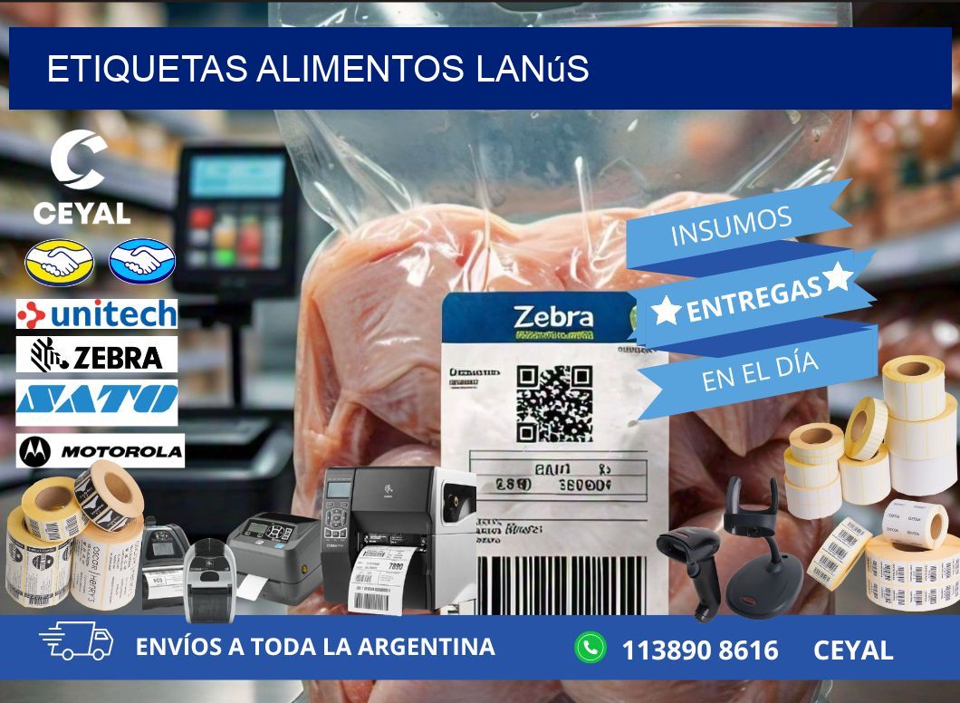 Etiquetas alimentos Lanús