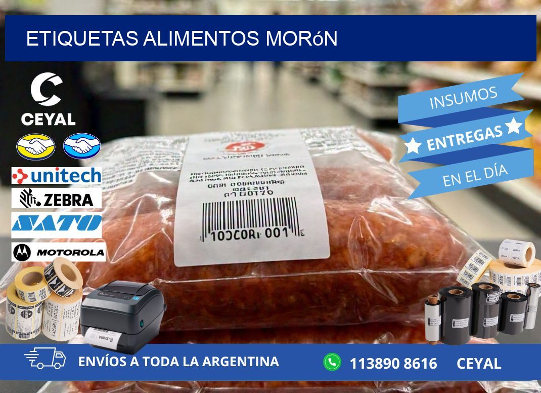 Etiquetas alimentos Morón