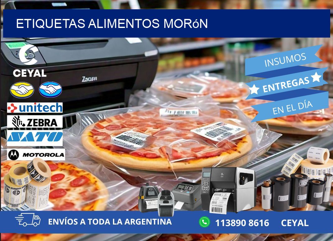 Etiquetas alimentos Morón