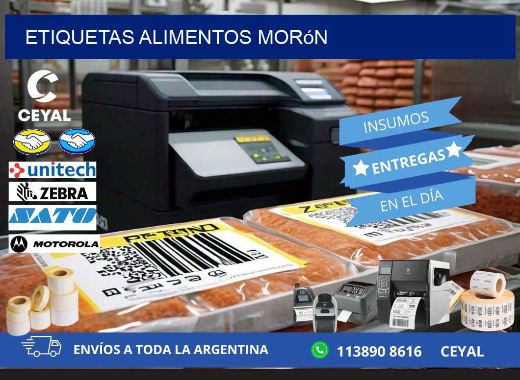 Etiquetas alimentos Morón