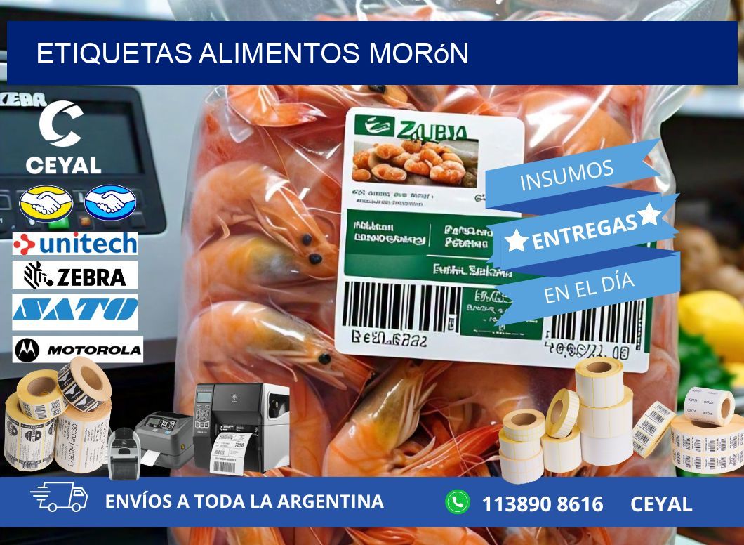 Etiquetas alimentos Morón