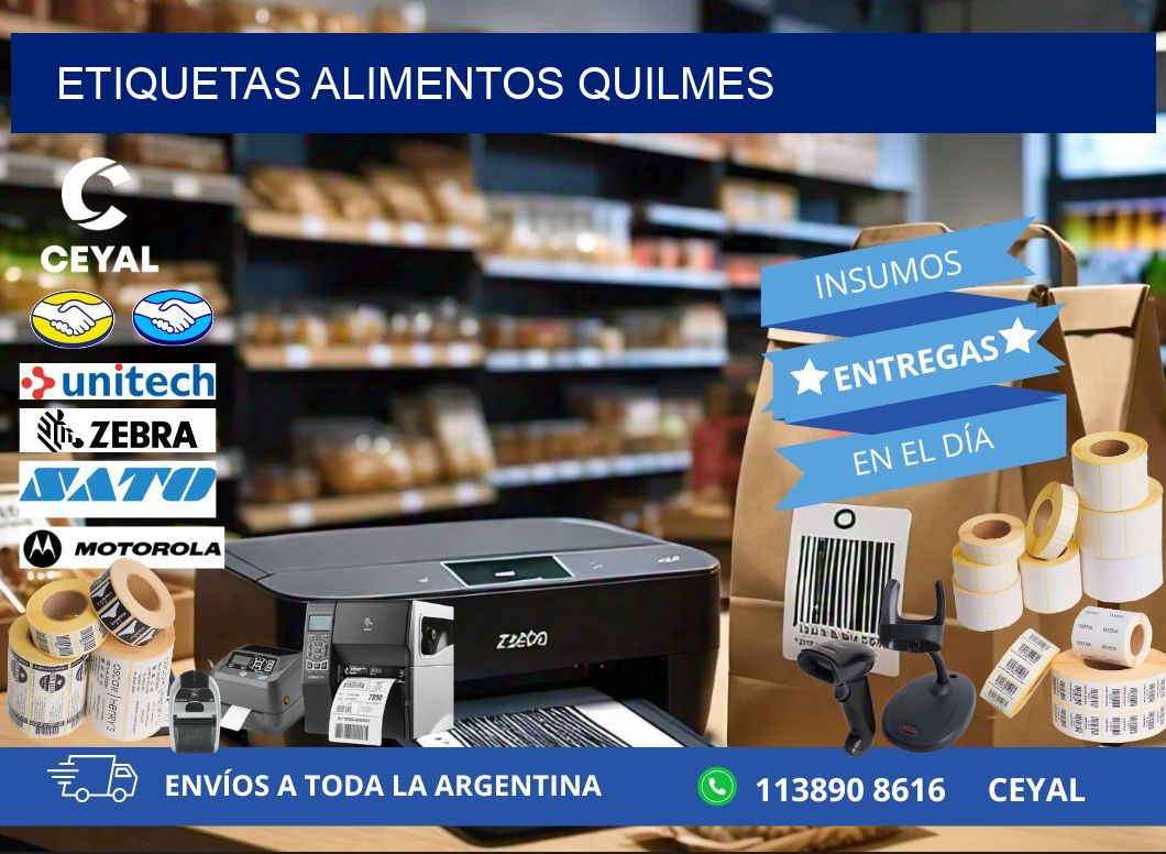 Etiquetas alimentos Quilmes