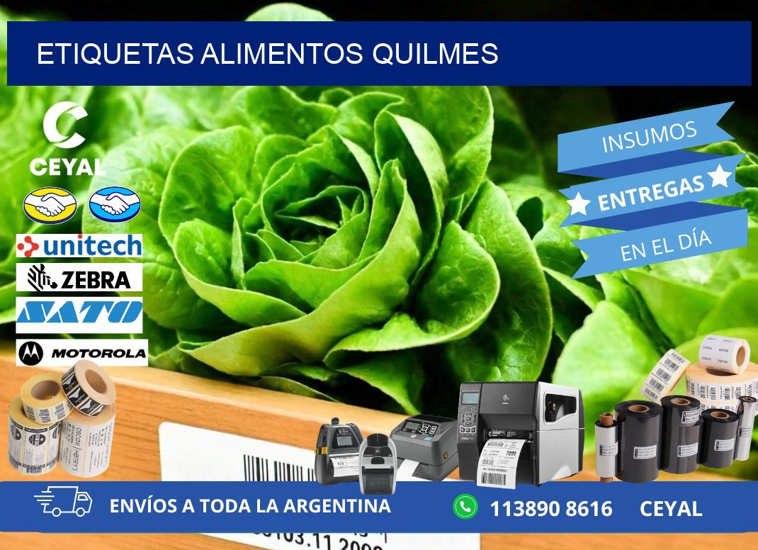 Etiquetas alimentos Quilmes