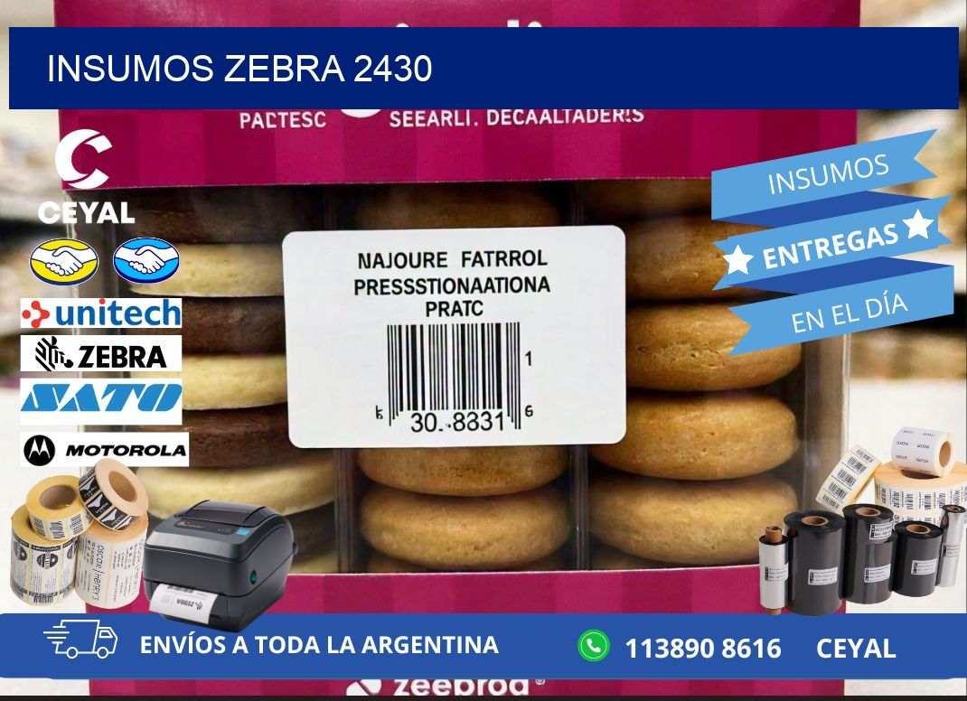 INSUMOS ZEBRA 2430
