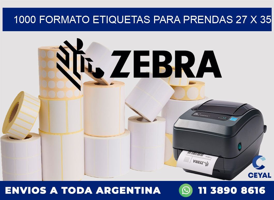 1000 FORMATO ETIQUETAS PARA PRENDAS 27 x 35