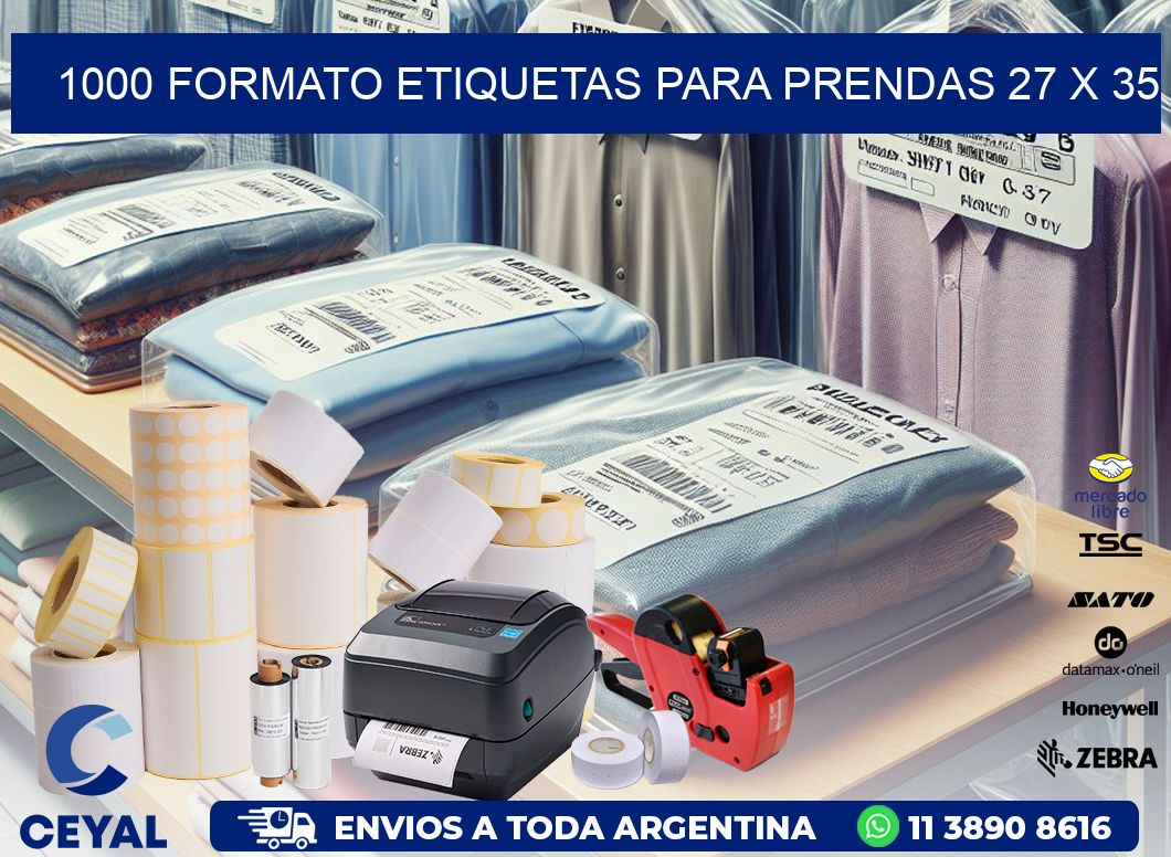 1000 FORMATO ETIQUETAS PARA PRENDAS 27 x 35