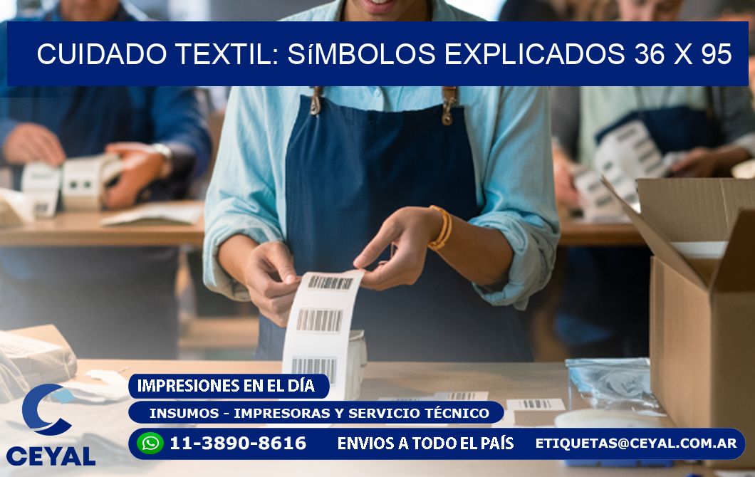 Cuidado Textil: Símbolos Explicados 36 x 95