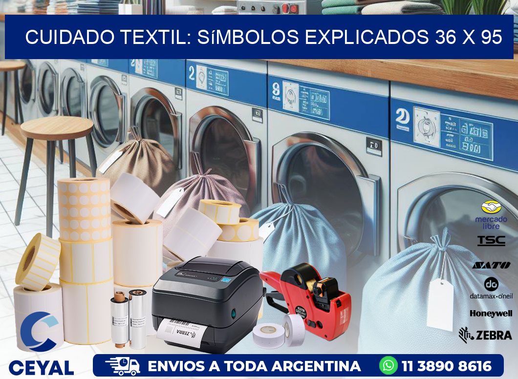 Cuidado Textil: Símbolos Explicados 36 x 95