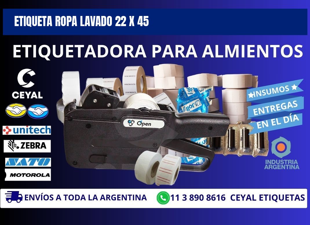 ETIQUETA ROPA LAVADO 22 x 45