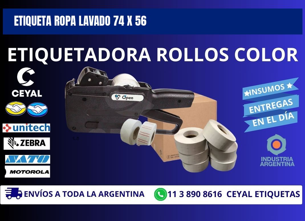 ETIQUETA ROPA LAVADO 74 x 56