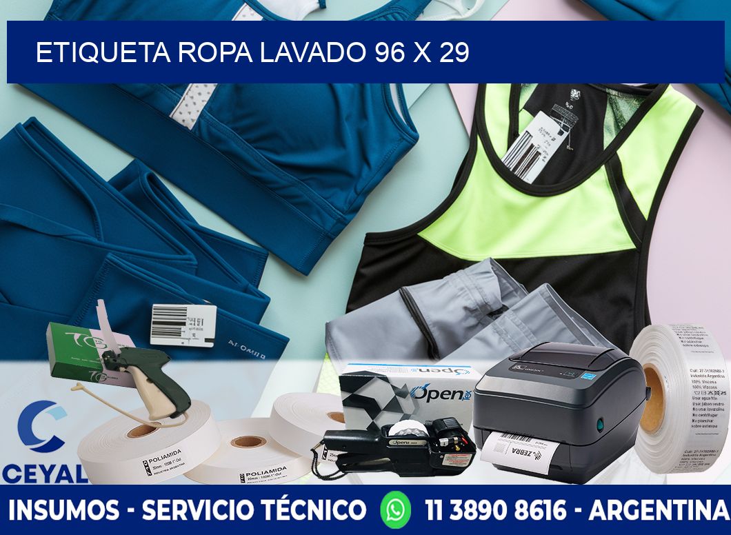 ETIQUETA ROPA LAVADO 96 x 29