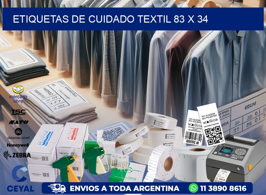 ETIQUETAS DE CUIDADO TEXTIL 83 x 34