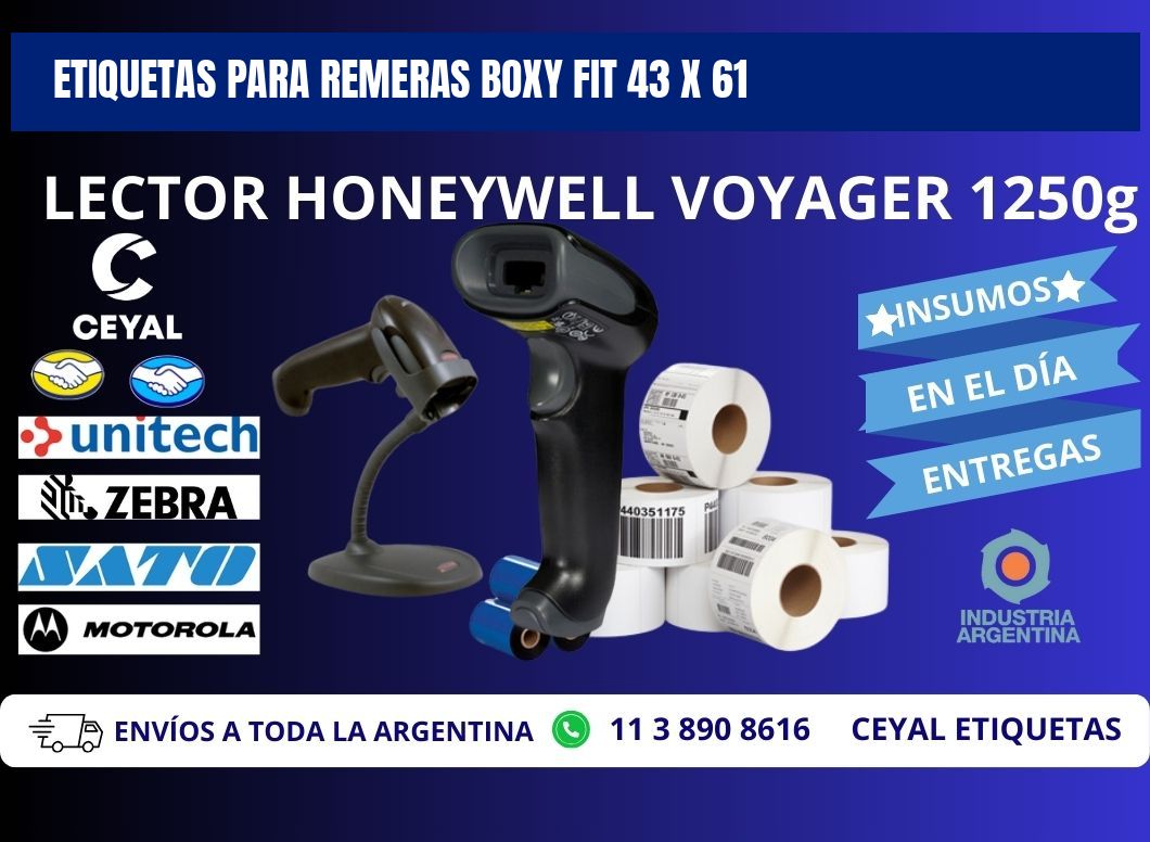 ETIQUETAS PARA REMERAS BOXY FIT 43 x 61
