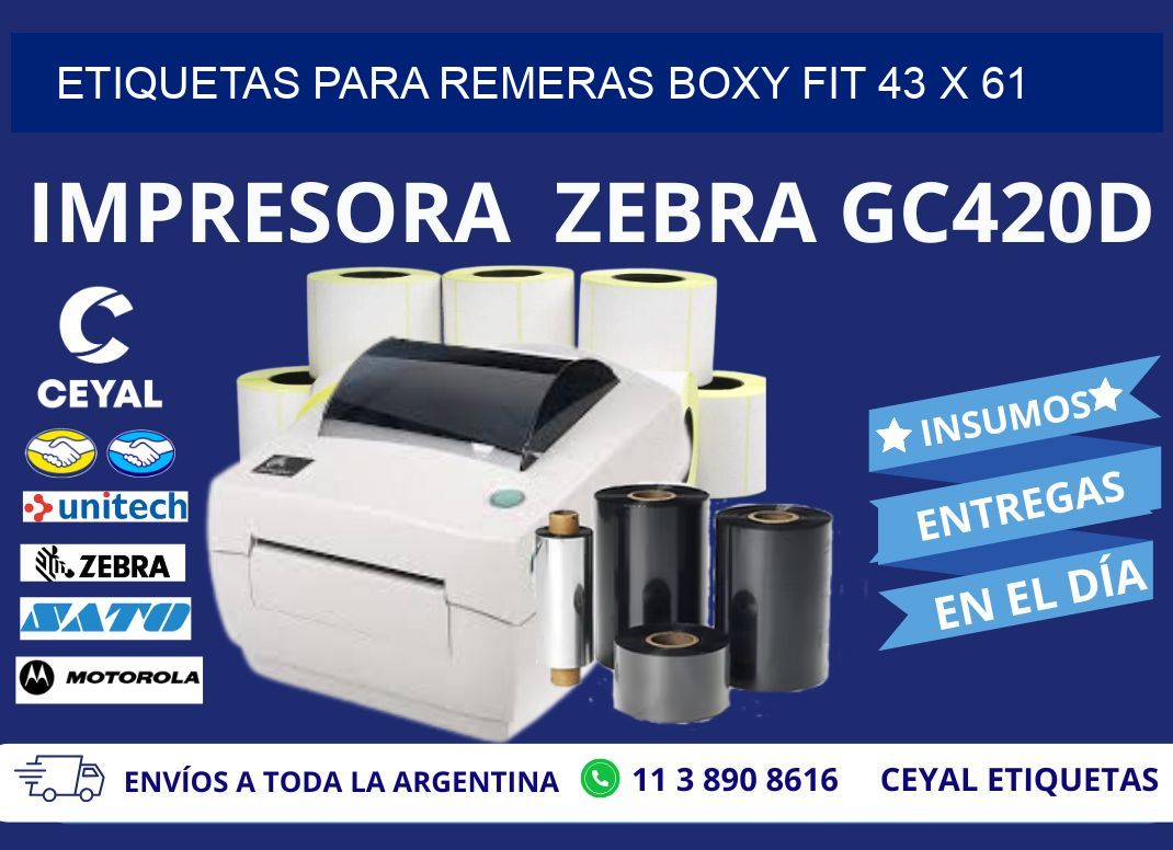 ETIQUETAS PARA REMERAS BOXY FIT 43 x 61