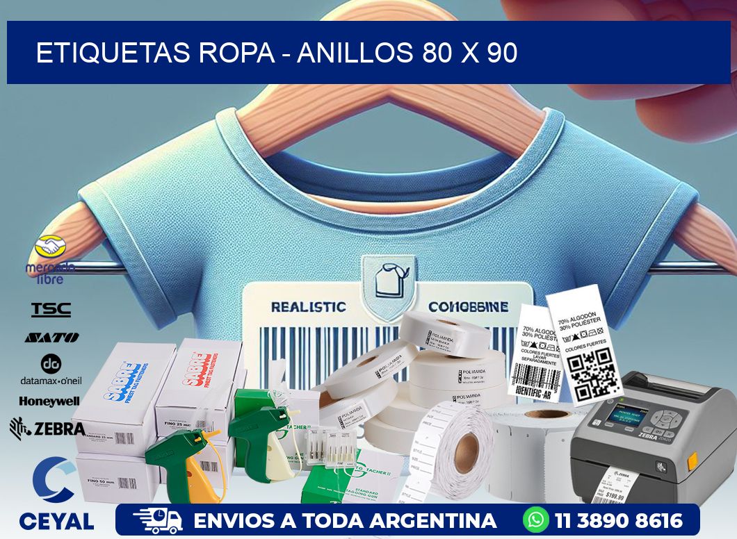 ETIQUETAS ROPA – ANILLOS 80 x 90