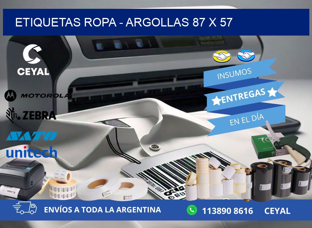 ETIQUETAS ROPA – ARGOLLAS 87 x 57