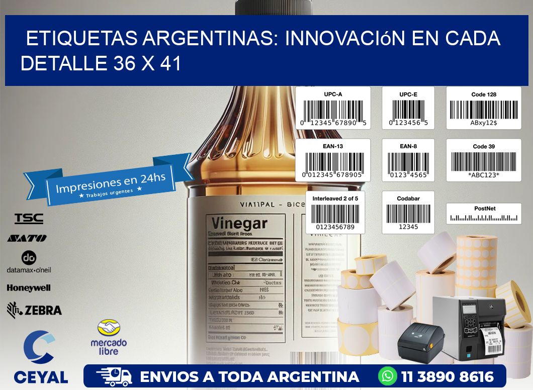 Etiquetas Argentinas: Innovación en Cada Detalle 36 x 41