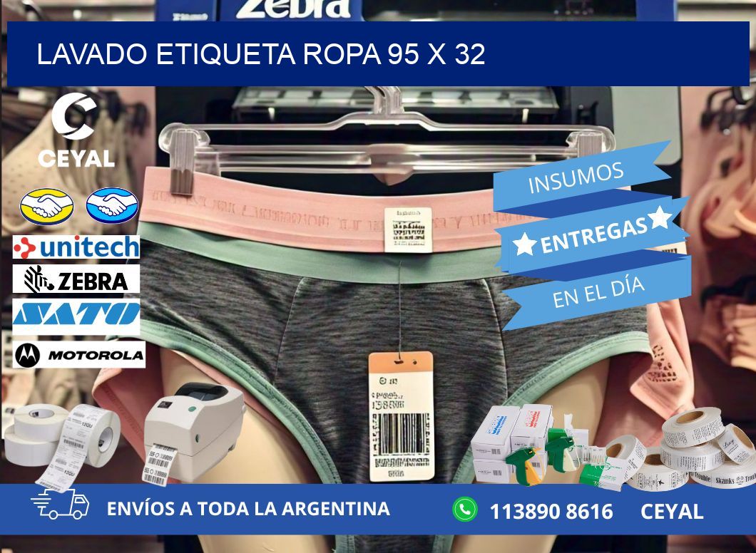 LAVADO ETIQUETA ROPA 95 x 32