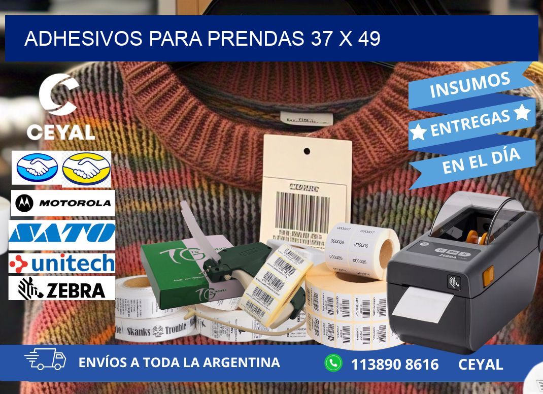 ADHESIVOS PARA PRENDAS 37 x 49