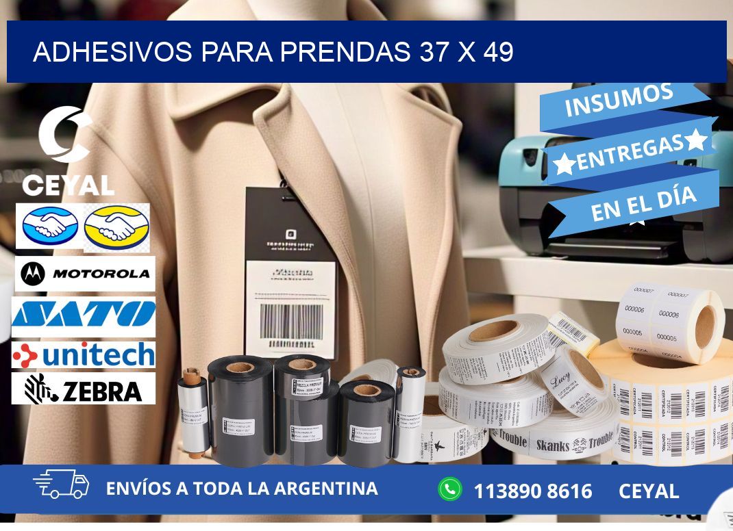 ADHESIVOS PARA PRENDAS 37 x 49