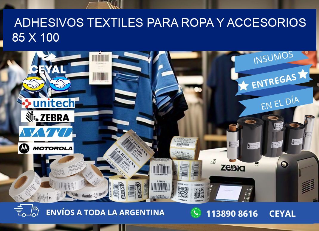 ADHESIVOS TEXTILES PARA ROPA Y ACCESORIOS 85 x 100