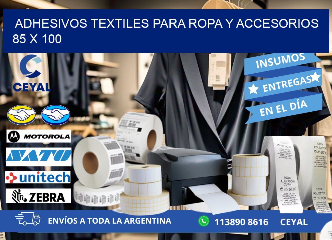 ADHESIVOS TEXTILES PARA ROPA Y ACCESORIOS 85 x 100