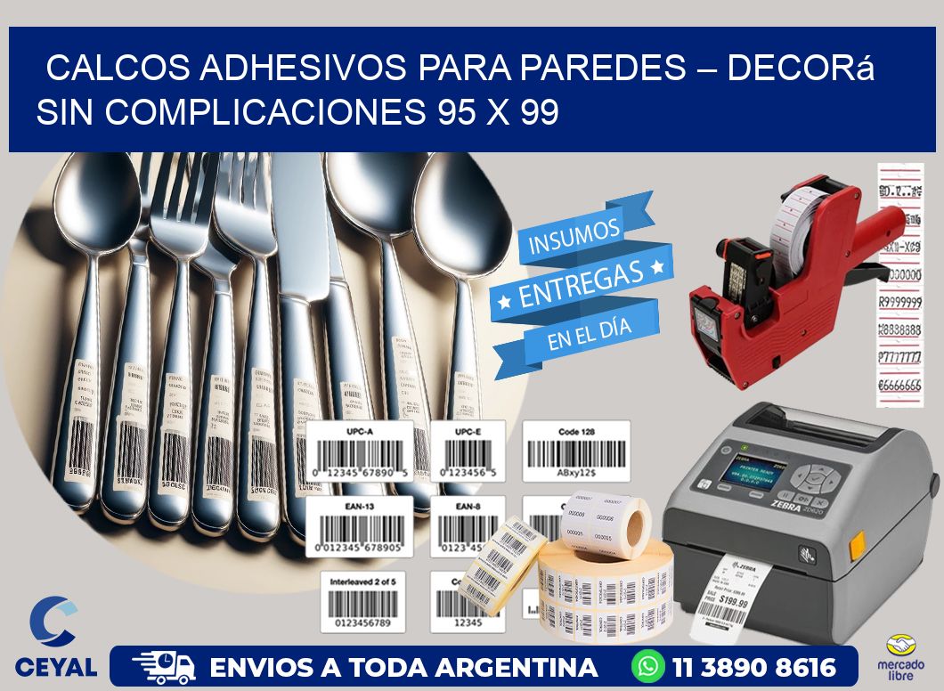 Calcos Adhesivos para Paredes – Decorá sin Complicaciones 95 x 99