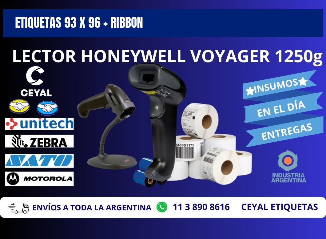 ETIQUETAS 93 x 96 + RIBBON