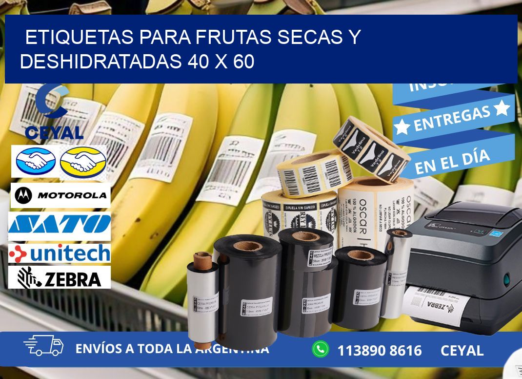 ETIQUETAS PARA FRUTAS SECAS Y DESHIDRATADAS 40 x 60