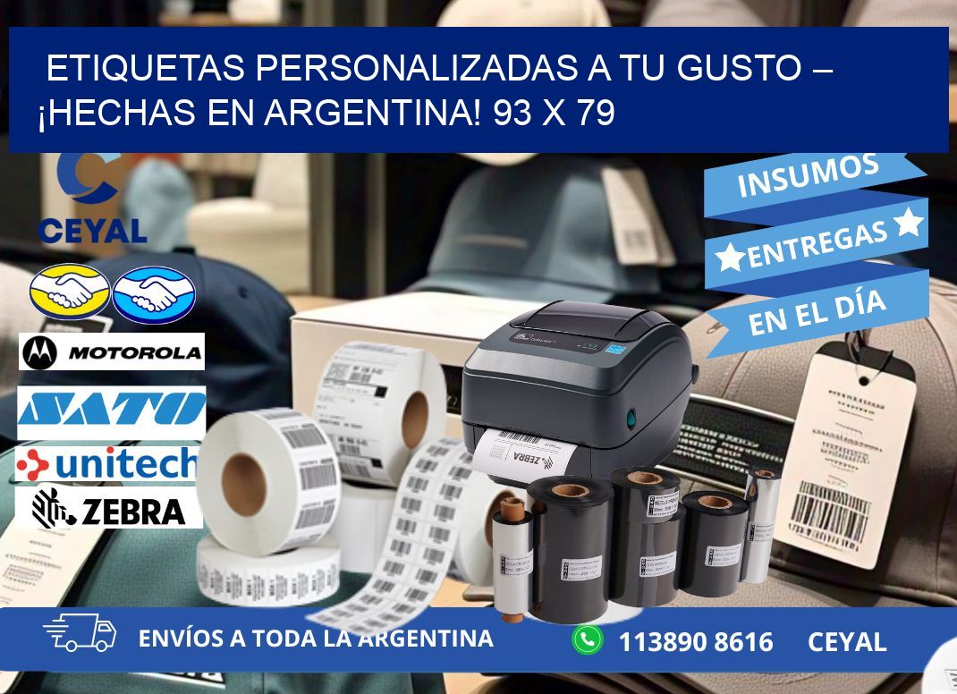 ETIQUETAS PERSONALIZADAS A TU GUSTO – ¡HECHAS EN ARGENTINA! 93 x 79