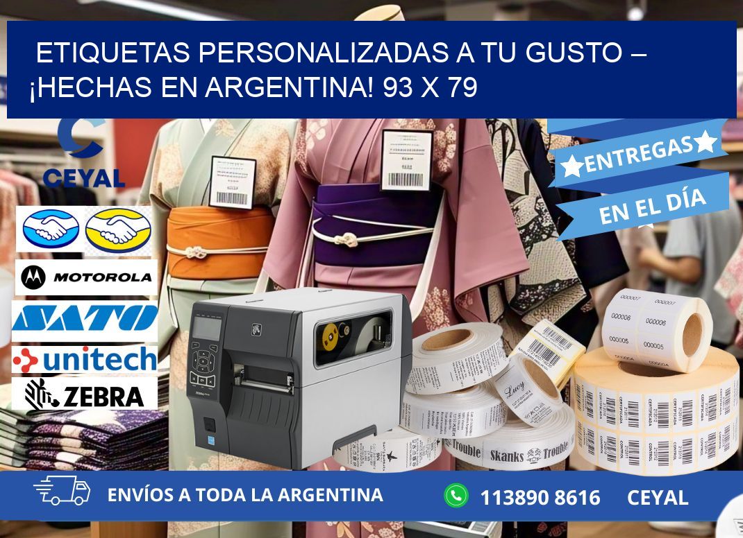 ETIQUETAS PERSONALIZADAS A TU GUSTO – ¡HECHAS EN ARGENTINA! 93 x 79