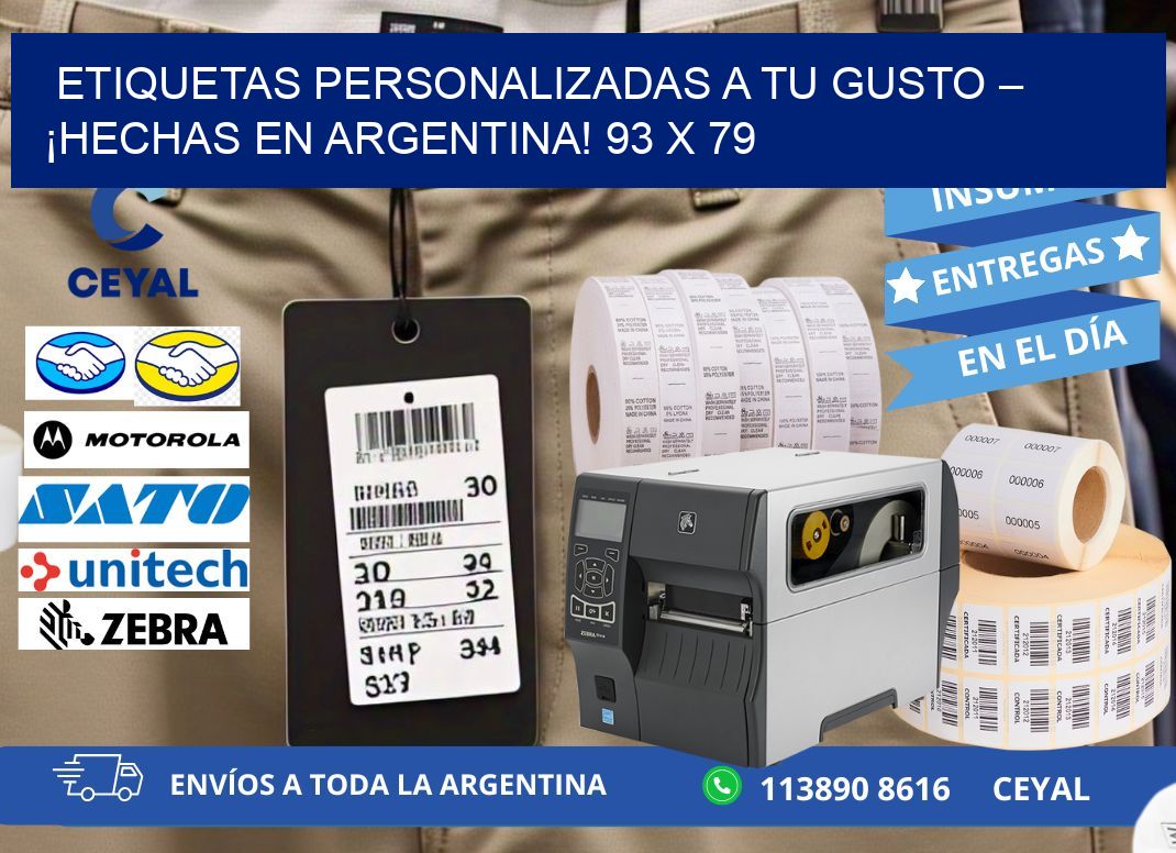 ETIQUETAS PERSONALIZADAS A TU GUSTO – ¡HECHAS EN ARGENTINA! 93 x 79