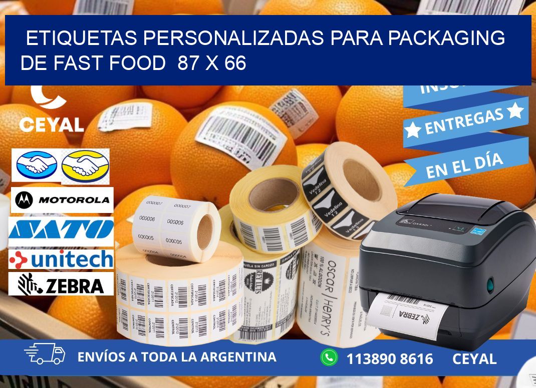 ETIQUETAS PERSONALIZADAS PARA PACKAGING DE FAST FOOD 87 x 66