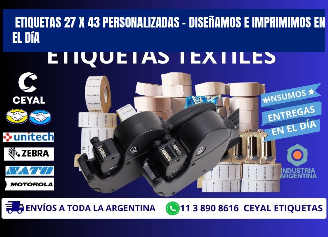 Etiquetas 27 x 43 Personalizadas – Diseñamos e Imprimimos en el Día