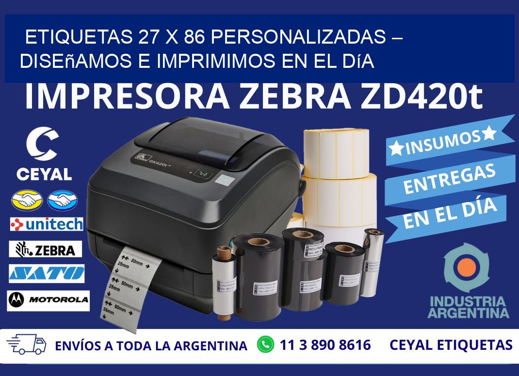 Etiquetas 27 x 86 Personalizadas – Diseñamos e Imprimimos en el Día