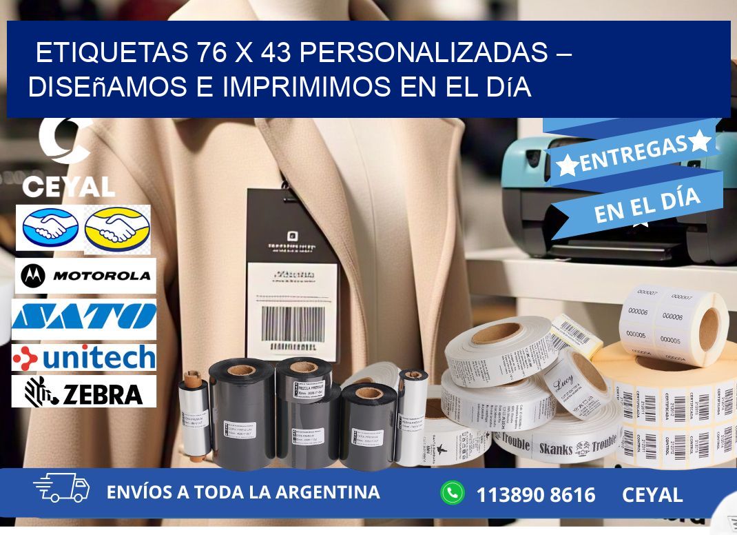 Etiquetas 76 x 43 Personalizadas – Diseñamos e Imprimimos en el Día