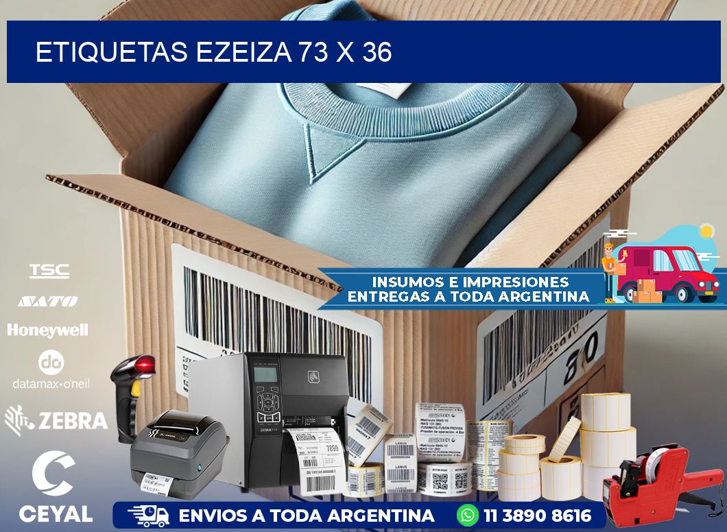 Etiquetas Ezeiza 73 x 36