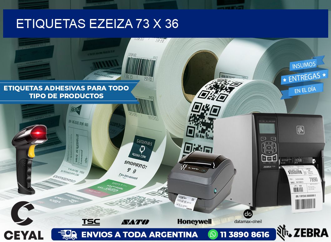 Etiquetas Ezeiza 73 x 36