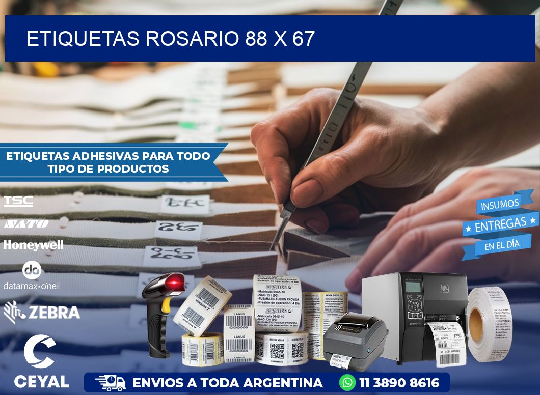 Etiquetas Rosario 88 x 67