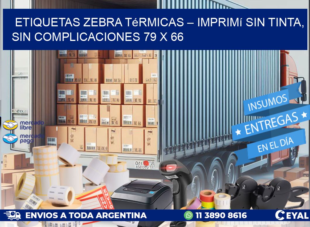 Etiquetas Zebra Térmicas – Imprimí sin Tinta, Sin Complicaciones 79 x 66