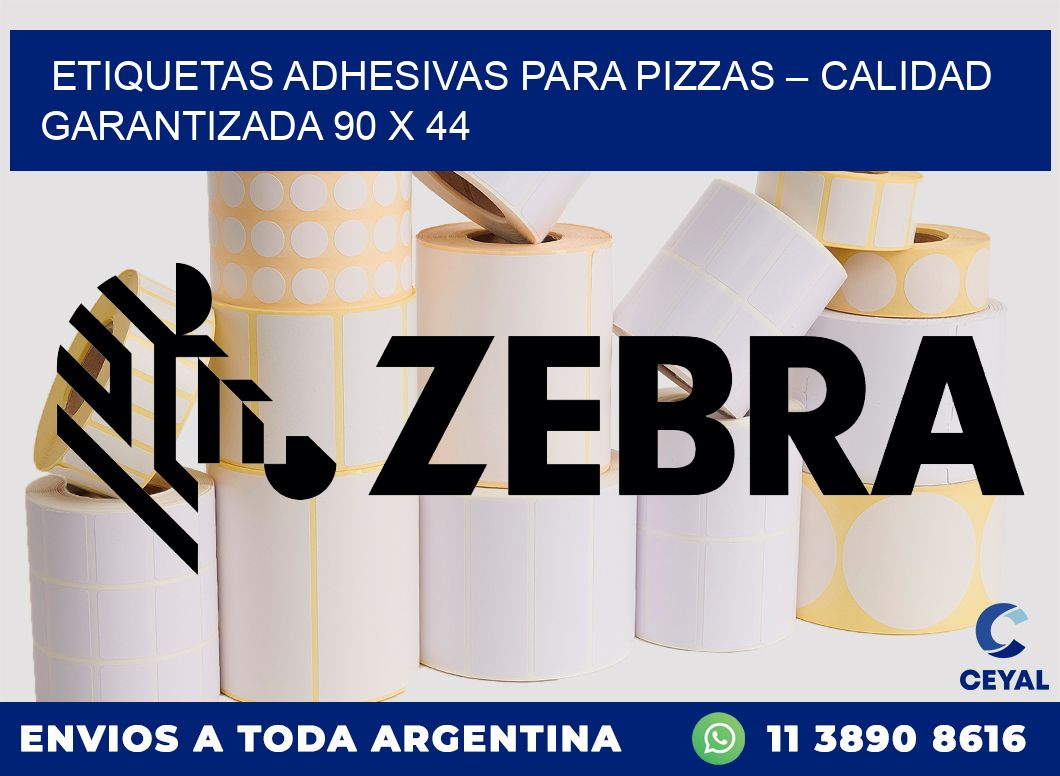 Etiquetas adhesivas para pizzas – Calidad garantizada 90 x 44