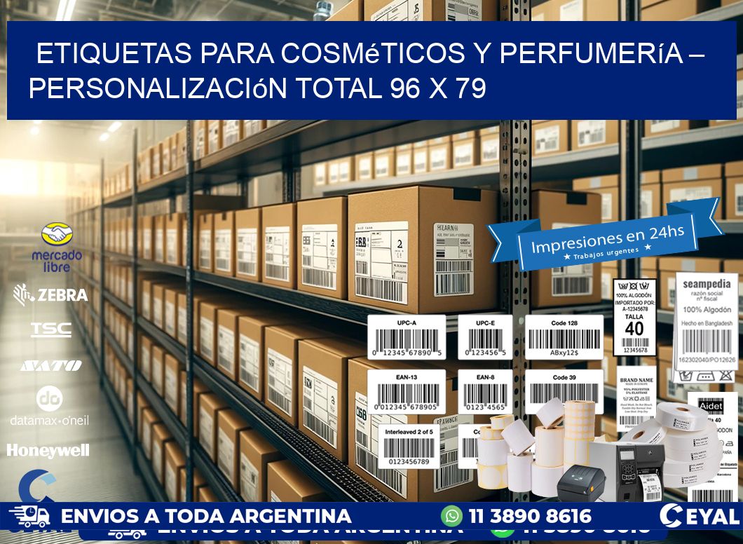 Etiquetas para Cosméticos y Perfumería – Personalización Total 96 x 79