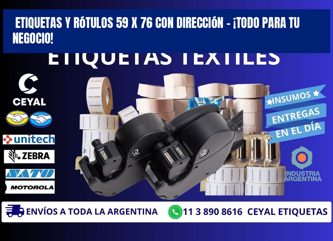 Etiquetas y Rótulos 59 x 76 con Dirección – ¡Todo para tu Negocio!