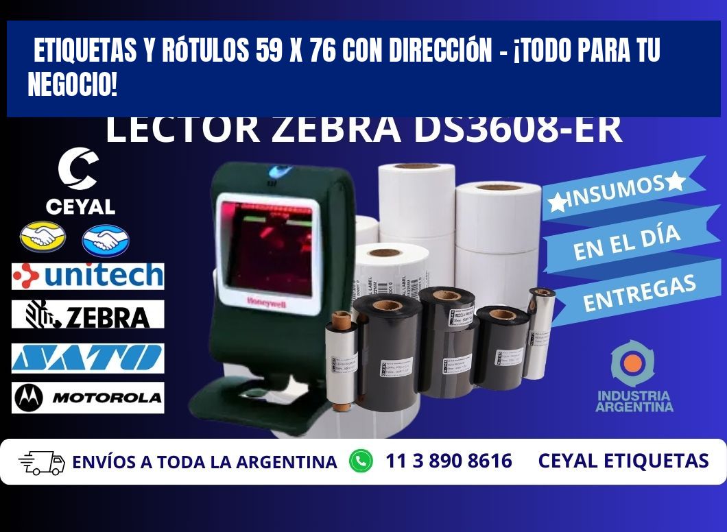 Etiquetas y Rótulos 59 x 76 con Dirección – ¡Todo para tu Negocio!