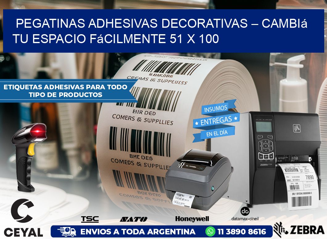 Pegatinas Adhesivas Decorativas – Cambiá Tu Espacio Fácilmente 51 x 100