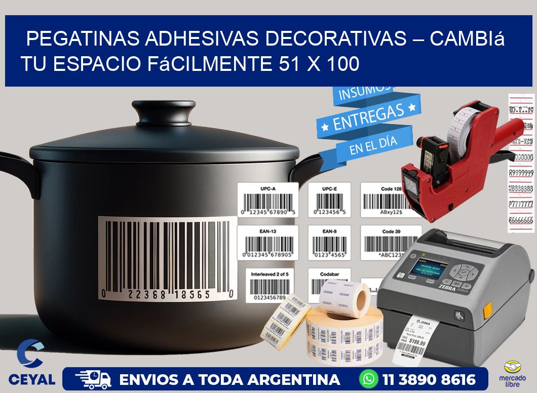 Pegatinas Adhesivas Decorativas – Cambiá Tu Espacio Fácilmente 51 x 100
