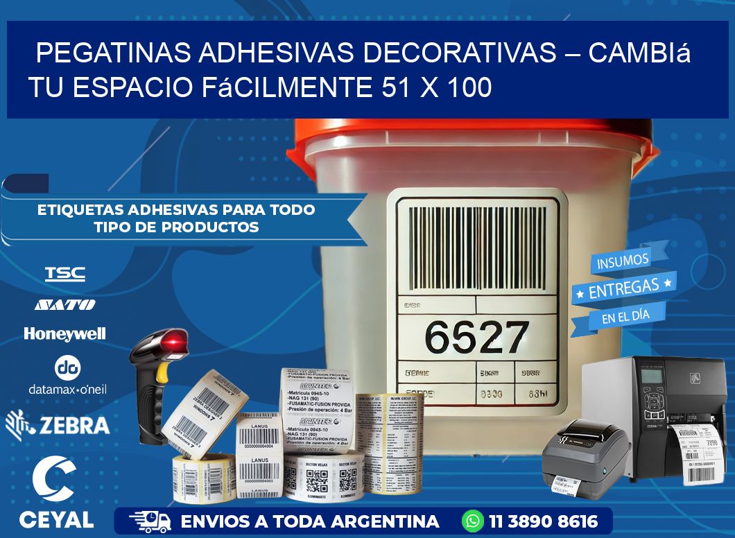 Pegatinas Adhesivas Decorativas – Cambiá Tu Espacio Fácilmente 51 x 100