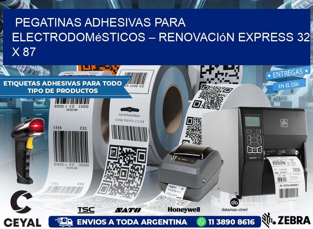 Pegatinas Adhesivas para Electrodomésticos – Renovación Express 32 x 87