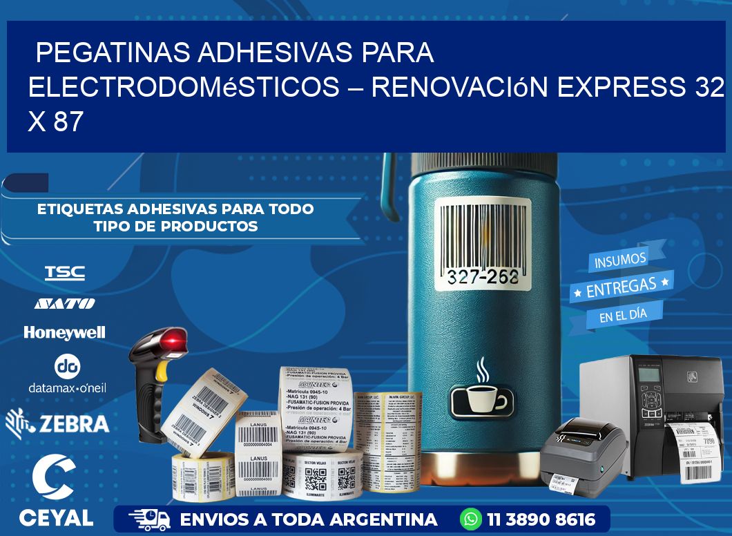 Pegatinas Adhesivas para Electrodomésticos – Renovación Express 32 x 87